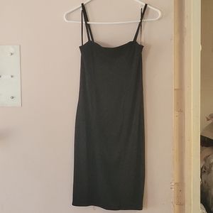 Forever 21 spaghetti strap shimmer black dress